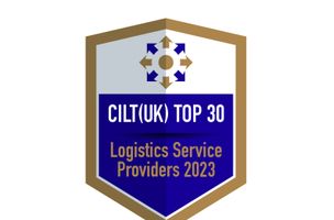 Chartered Institute Logistics top 30 logo for 2023