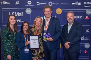 Whistl Doordrop Media receives its Gold award at the SMP Awards 2025