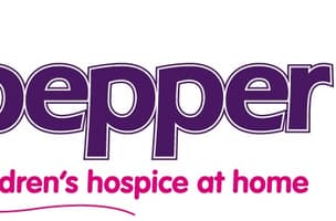 This is the Pepper children's hospice at home logo 