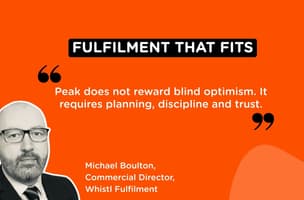 Quote from Michael Boulton on preparing for peak shopping season