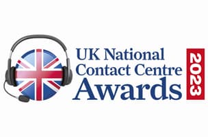 This is an image of the UK contact centre awards won in 2023