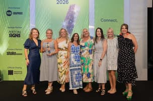 Whistl Doordrop Media team poses with the Marketing Service Provider of the Year award at the DMA Summer Celebration 2026