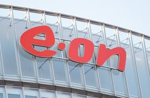 E.ON logo on building facade
