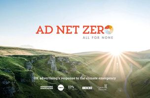 image of green hills and the sunshine with ad net zero logo