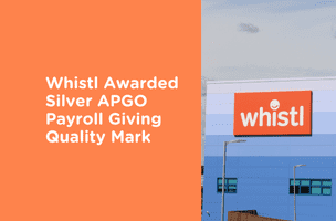 Whistl awarded APGO Silver Payroll Giving Quality Mark