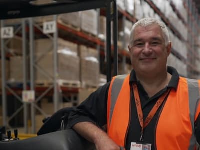 This is an image of kenny the warehouse operative.