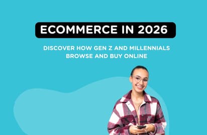 Smiling Gen Z online shopper promoting Whistl Ecommerce Research