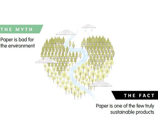 <h3><span class="heading--3">Paper is based on wood, a natural and renewable material</span></h3>

<p>As trees grow they absorb CO2 from the atmosphere. Furthermore, as a wood product, paper also continues to store carbon throughout its lifetime.&nbsp;</p>

<p>The paper industry uses respected certification schemes to ensure that the paper you use originates from a sustainable forest source. The two most recognised certification schemes are the Forest Stewardship Council&reg; (FSC&reg;) and the Programme for the Endorsement of Forest Certification&trade; (PEFC&trade;).<br />
&nbsp;</p>
