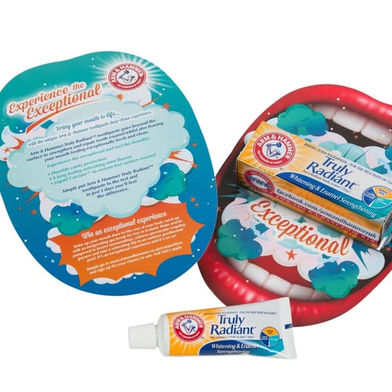 This is an image of the Arm and Hammer image for their toothpaste.  