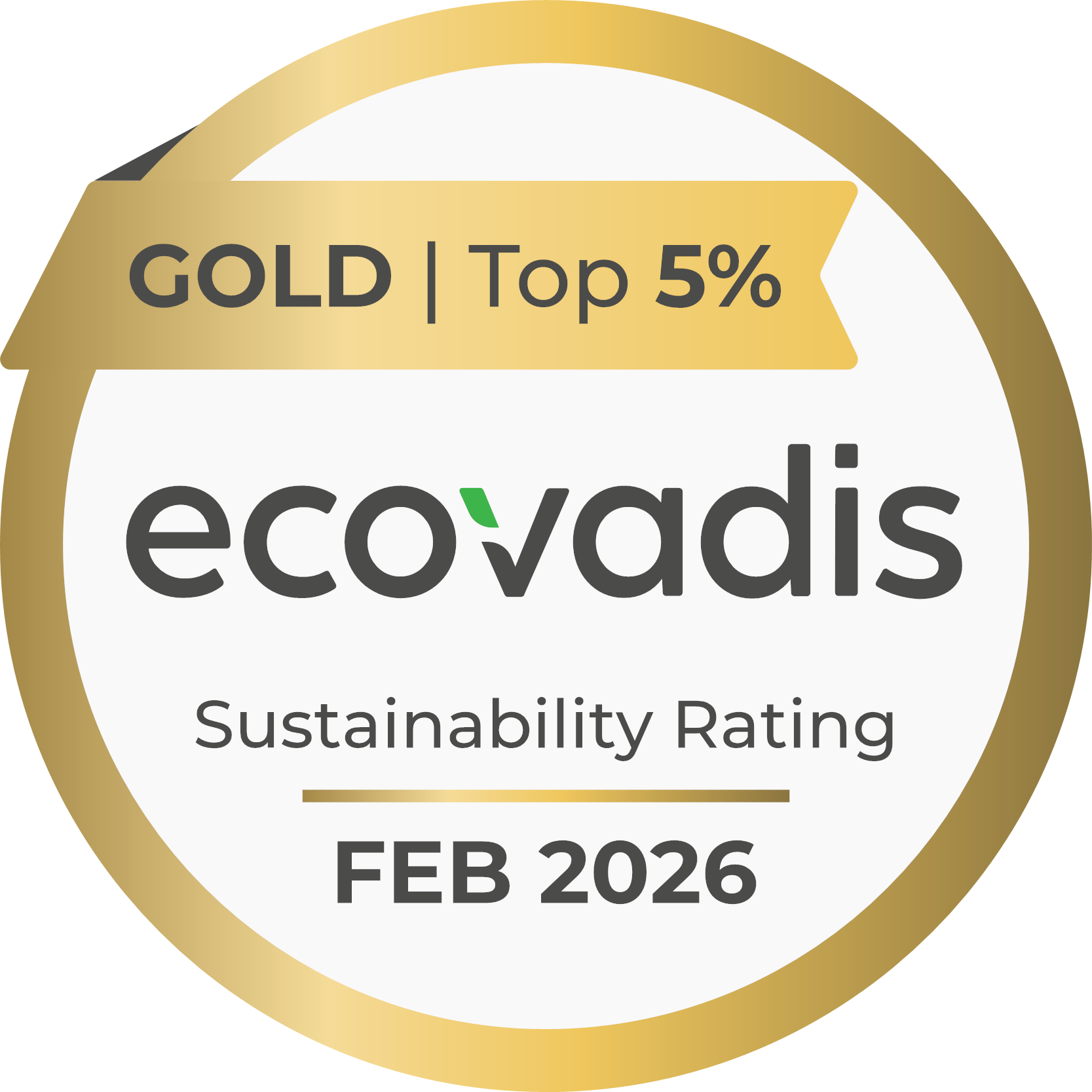 EcoVardis Gold Award